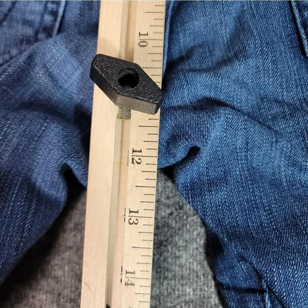 True Religion Rocco Relaxed Skinny Moto Jeans Men 30 Blue Stretch Biker Denim .